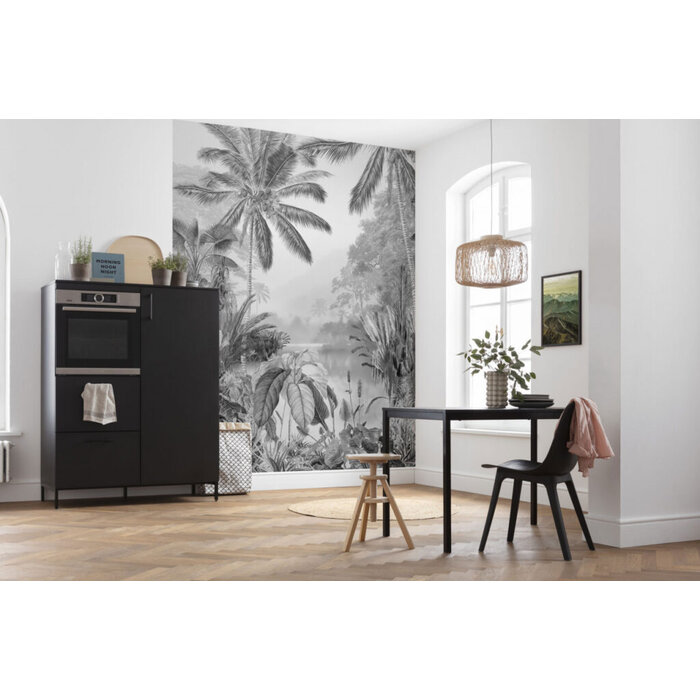 Fotobehang Lac Tropical Black & White