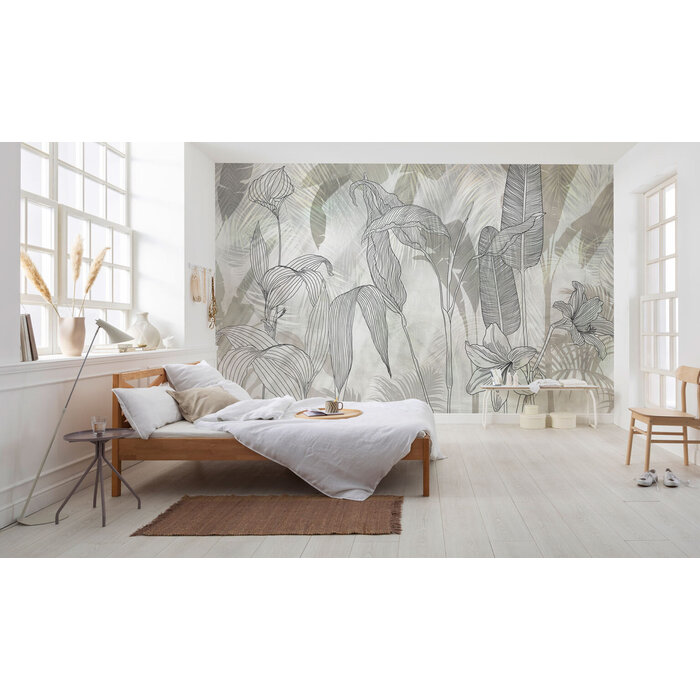 Fotobehang Linierte Lilien