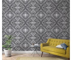 Fotobehang hout in sierlijk ruitpatroon