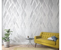 Fotobehang 3D grafische ruit-print