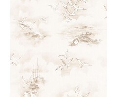 Behang met zeilboten