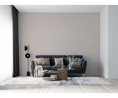 Behang met natuurlijk vlechtwerk