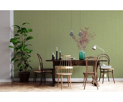 Behang met natuurlijk vlechtwerk