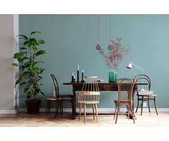 Behang met natuurlijk vlechtwerk