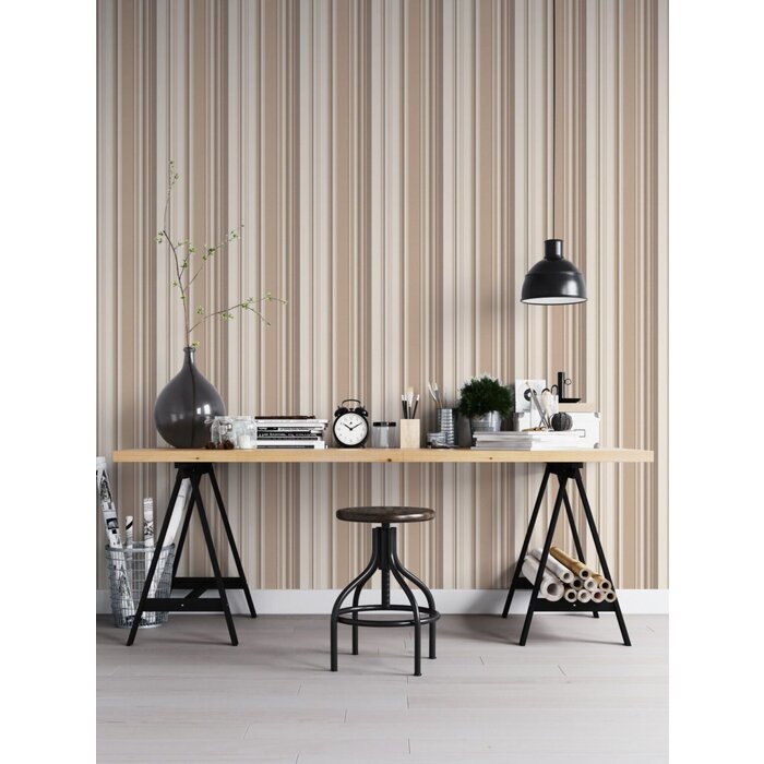 Behang met strepen