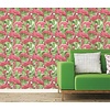 Behang met flamingo's