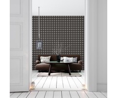 Behang met ruitpatroon