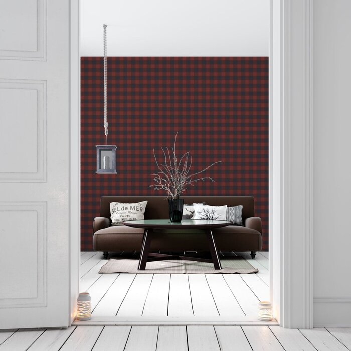 Behang met ruitpatroon