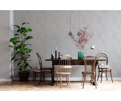 Behang met natuursteen tegels