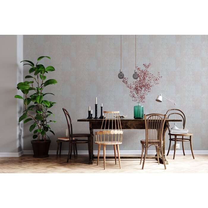 Behang met natuursteen tegels