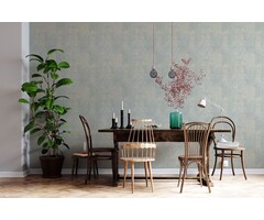 Behang met natuursteen tegels