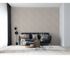 Behang met natuursteen tegels