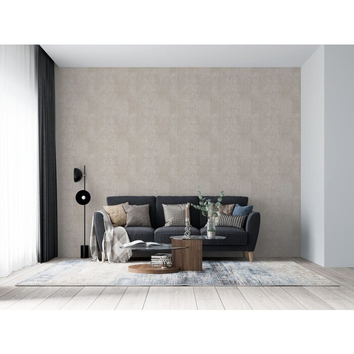 Behang met natuursteen tegels