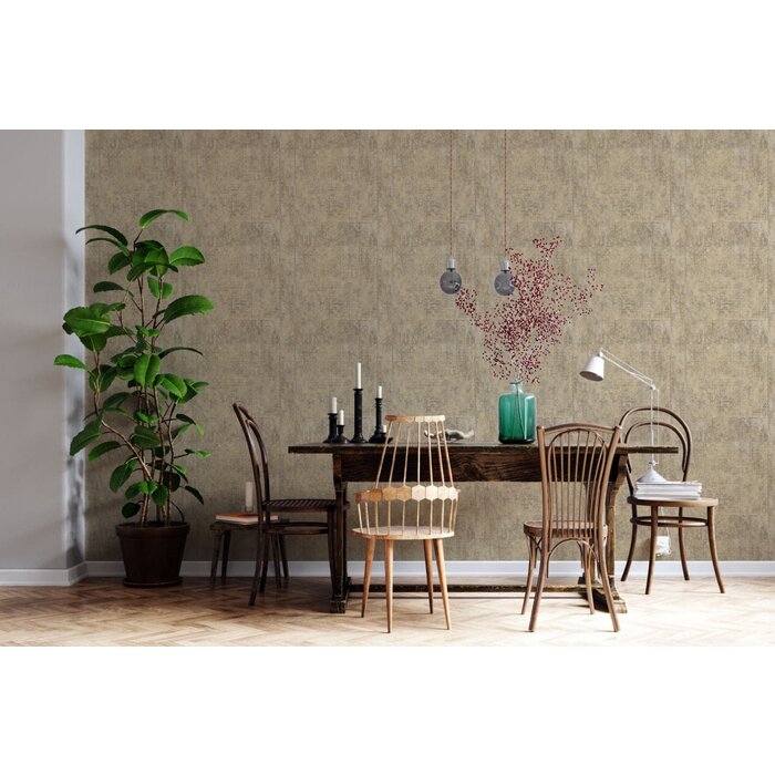 Behang met sleets karpet