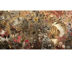 Fotobehang Eye of the tiger