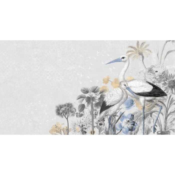 Fotobehang Cranes in love