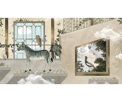 Fotobehang Zebra's playground