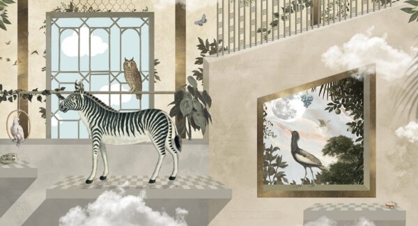 Fotobehang Zebra's playground