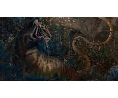 Fotobehang Hunting party