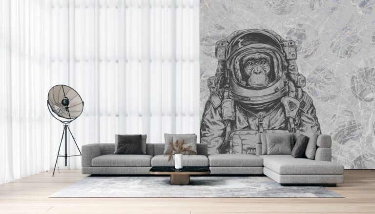 Fotobehang Space Monkey 014214