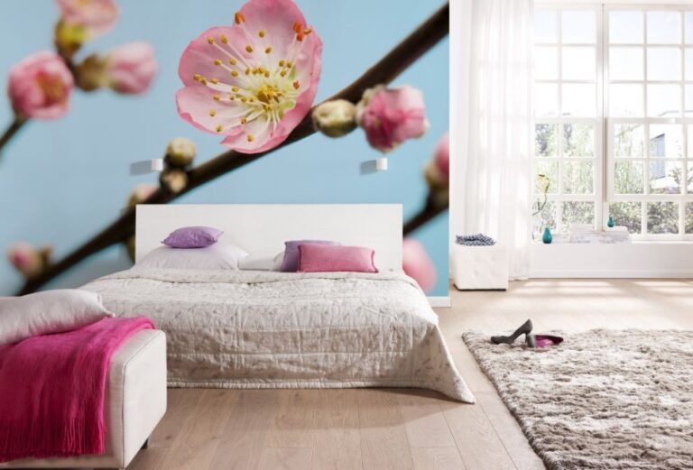 Fotobehang Peach Blossom V7-753