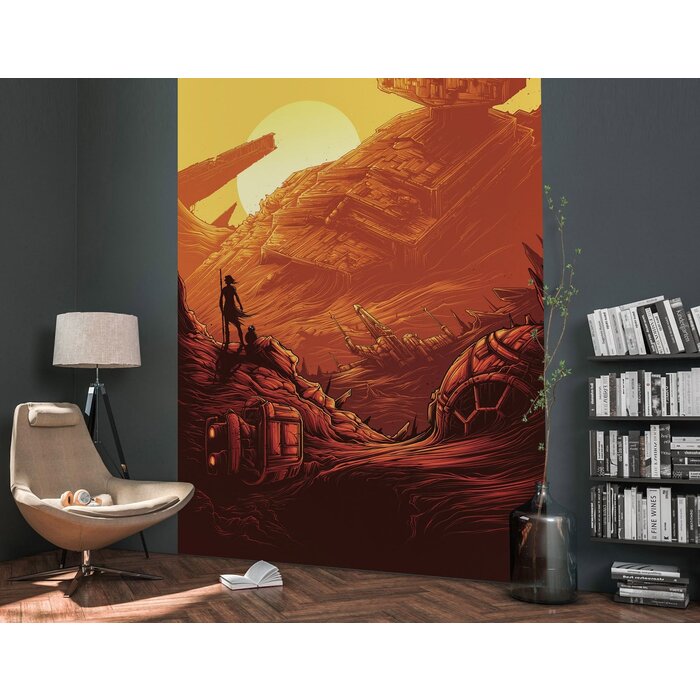 Fotobehang Star Wars – Jakku Star Destroye