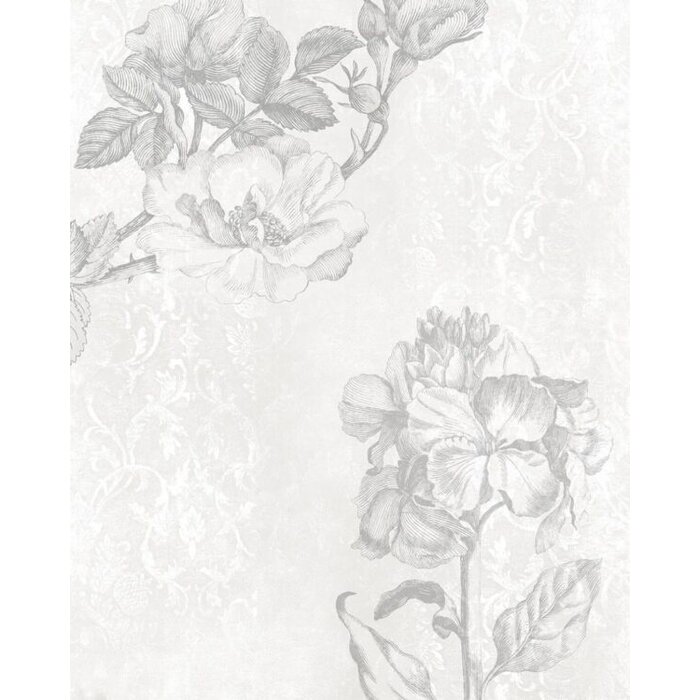 Fotobehang Baroque Grey