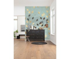 Fotobehang Plaqué Or