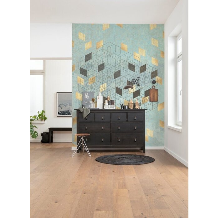 Fotobehang Plaqué Or