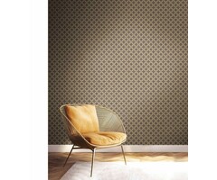 Behang met cirkel print 30169