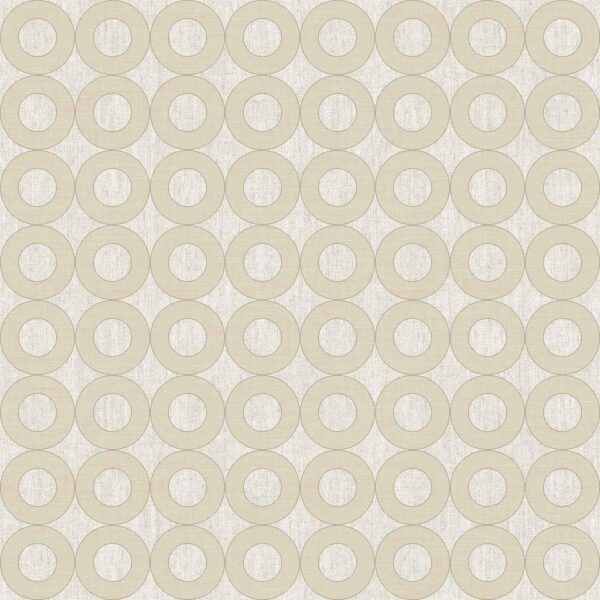 Behang met cirkel print 30161