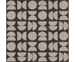 Behang retro met halve en hele cirkels 30159