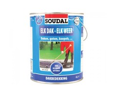 Soudal Elk Dak - Elk Weer zwart  4L