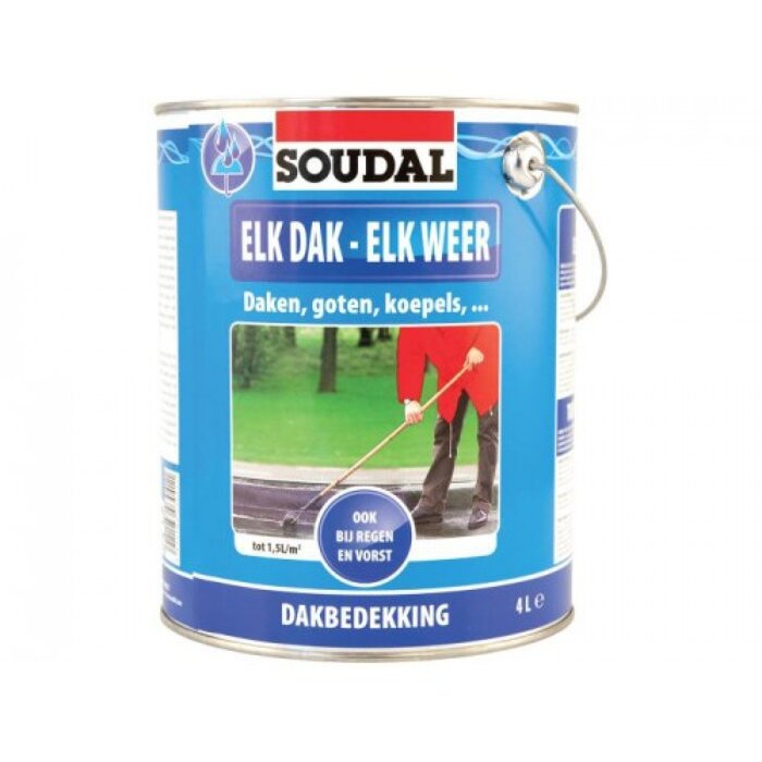 Soudal Elk Dak - Elk Weer zwart 4L