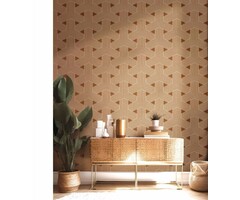 Behang met grafische lijnen 30134