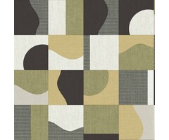 Behang met grafische vlakverdeling 30129