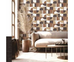 Behang met grafische vlakverdeling 30128