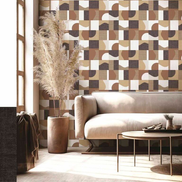 Behang met grafische vlakverdeling 30128