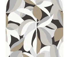 Behang met abstracte bladerenprint 30101