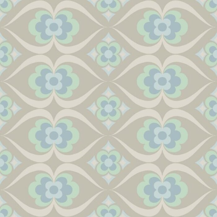 Behang retro bloemen  61167-05