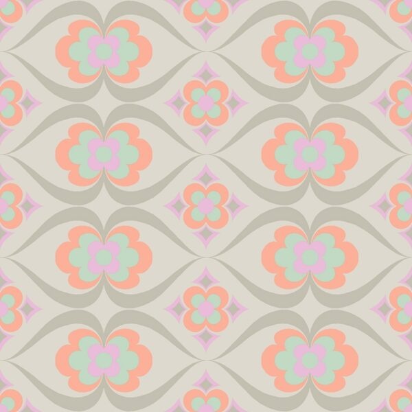 Behang retro bloemen 61167-04