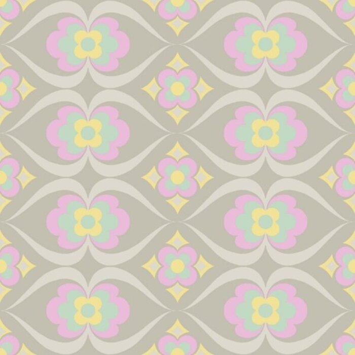 Behang retro bloemen 61167-02