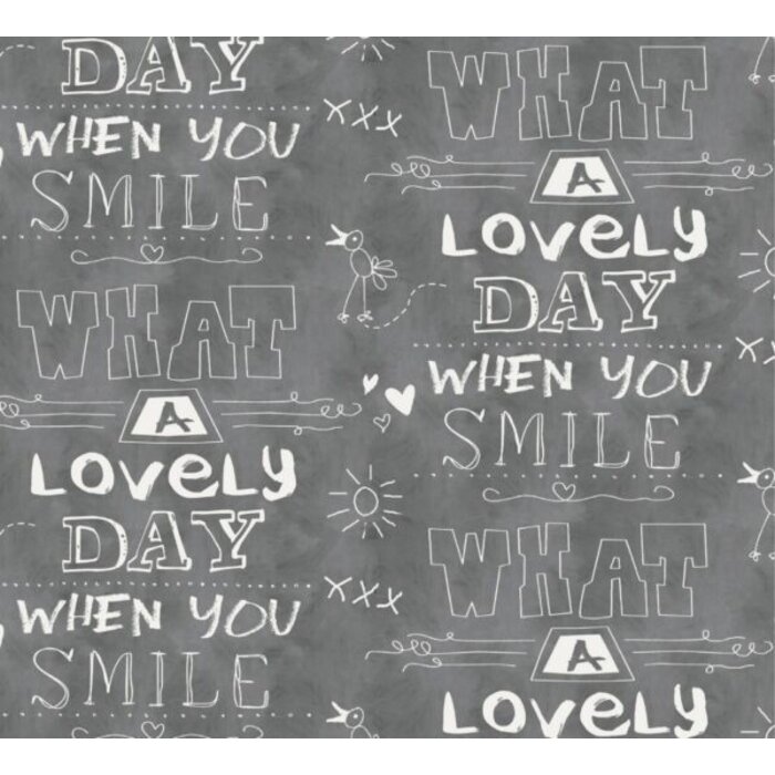 Behang met teksten 61166-16