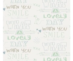 Behang met teksten 61166-05