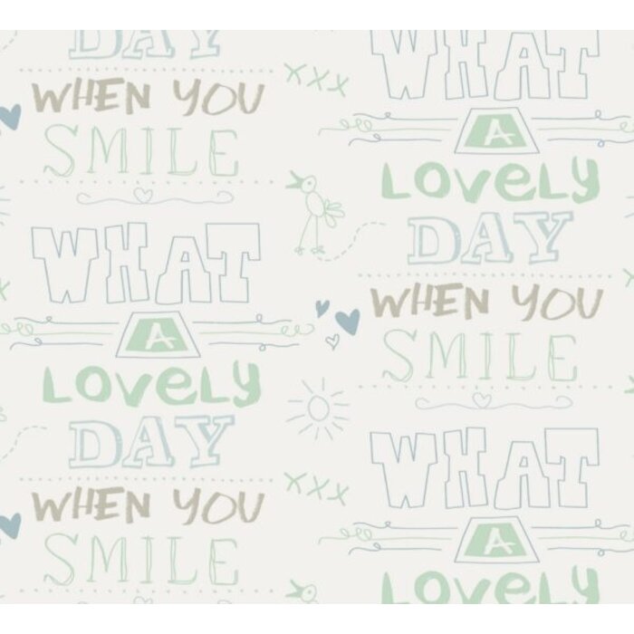 Behang met teksten 61166-05