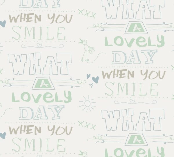 Behang met teksten 61166-05