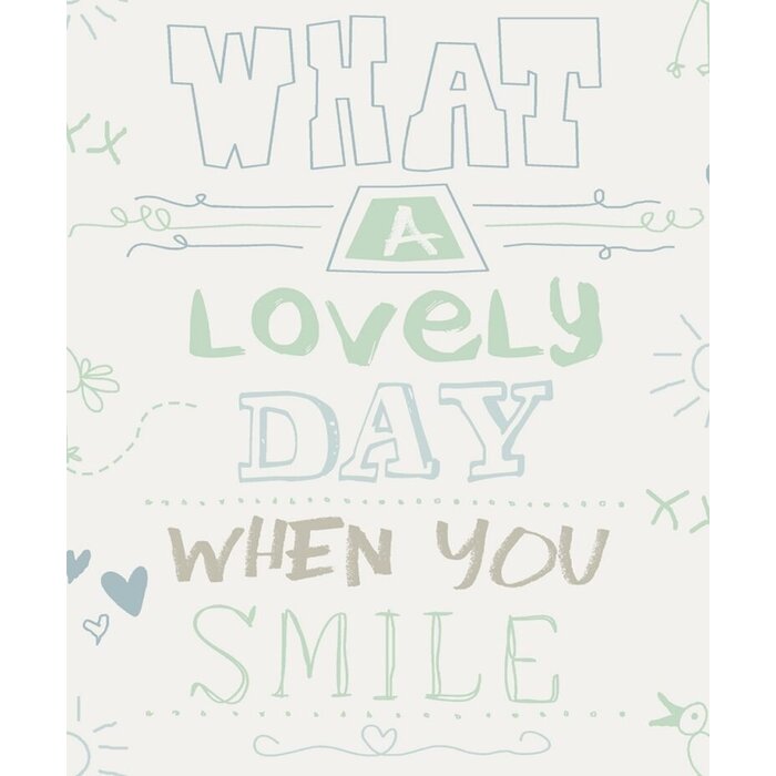 Behang met teksten 61166-05