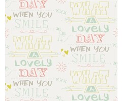 Behang met teksten 61166-02