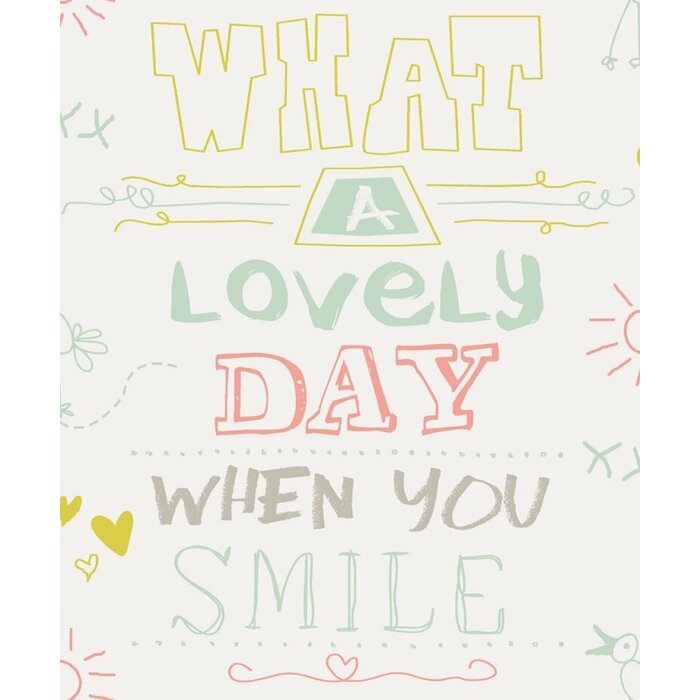 Behang met teksten 61166-02