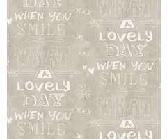 Behang met teksten 61166-00